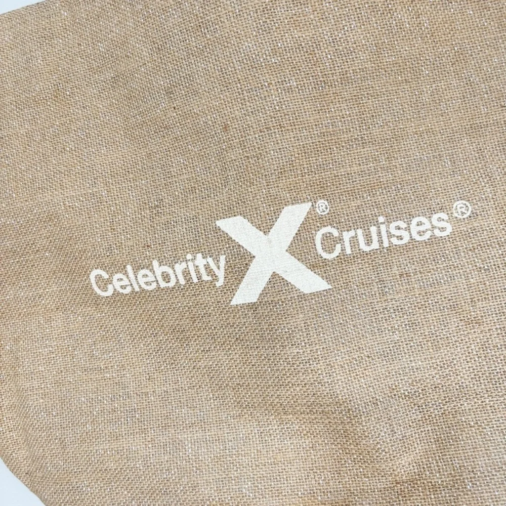Celebrity Cruises Large Beach/Tote Bag 100% Jute 20.5